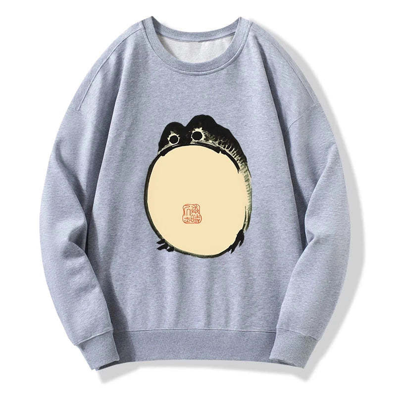 Tokyo-Tiger Grumpy Frog Japanese Sweatshirt