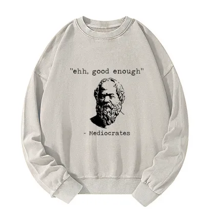 Tokyo-Tiger Mediocrates Meme Washed Sweatshirt
