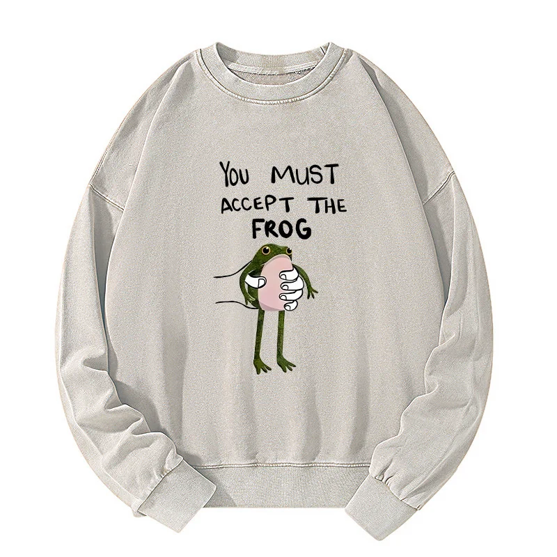 Tokyo-Tiger Accept This Frog Washed Sweatshirt