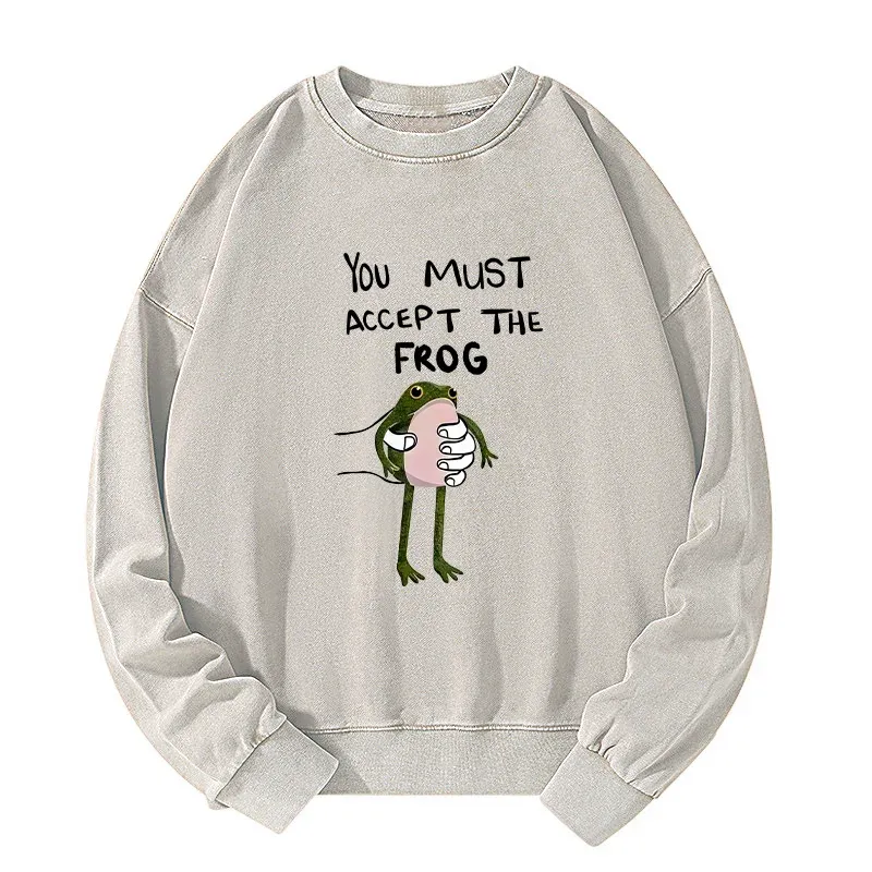 Tokyo-Tiger Accept This Frog Washed Sweatshirt