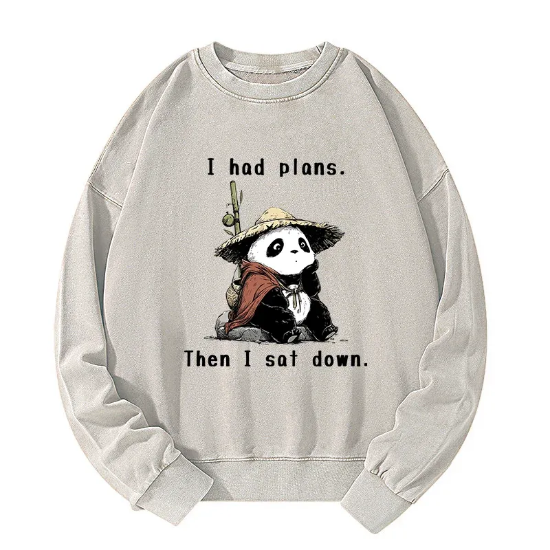 Tokyo-Tiger The Maybe Later Panda Washed Sweatshirt