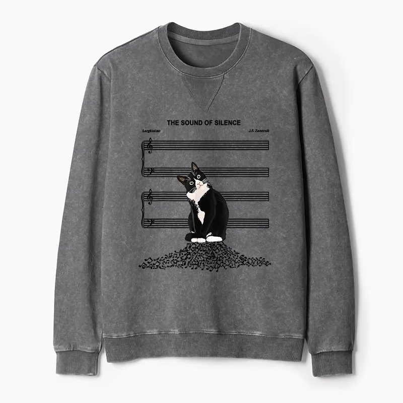 Tokyo-Tiger The Sound Of Silence Washed Terry Sweatshirt