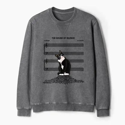 Tokyo-Tiger The Sound Of Silence Washed Terry Sweatshirt