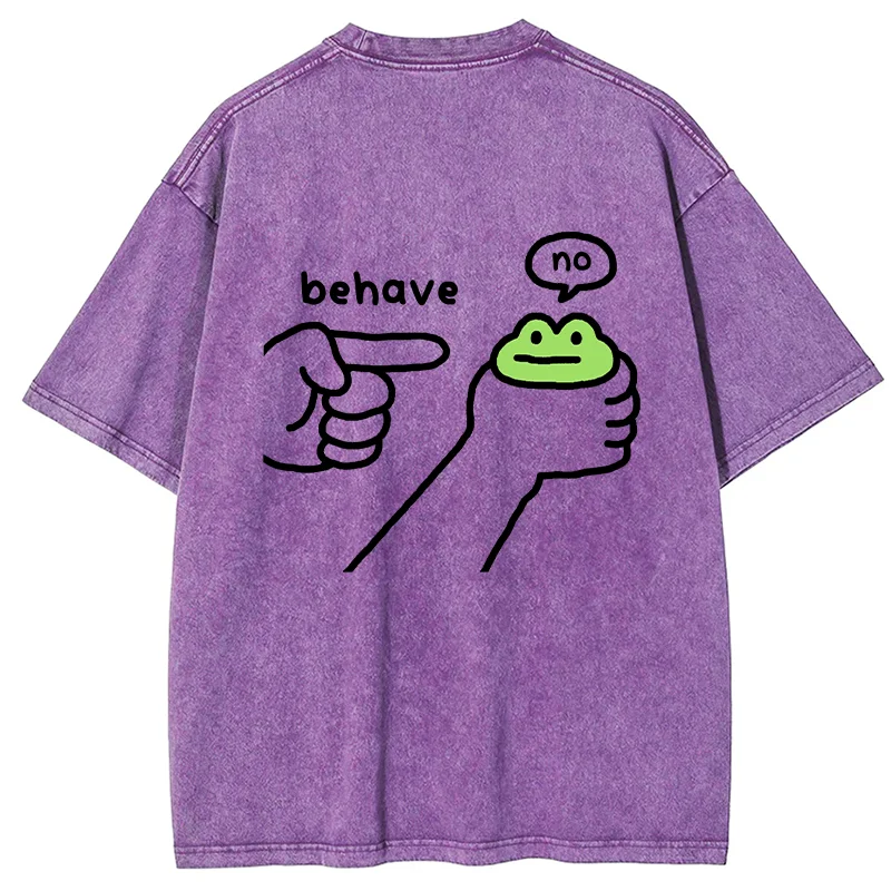 Tokyo-Tiger Dishonest Frog Back Washed T-Shirt