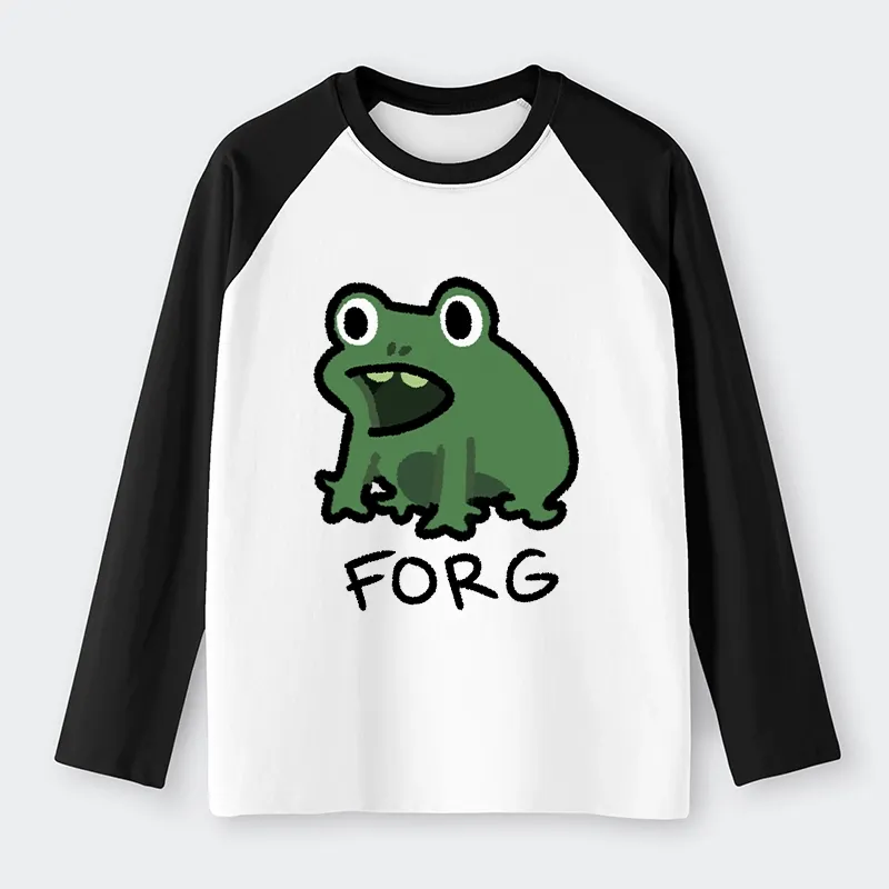 Tokyo-Tiger Funny Forg Japan Raglan Long Sleeve T-shirt