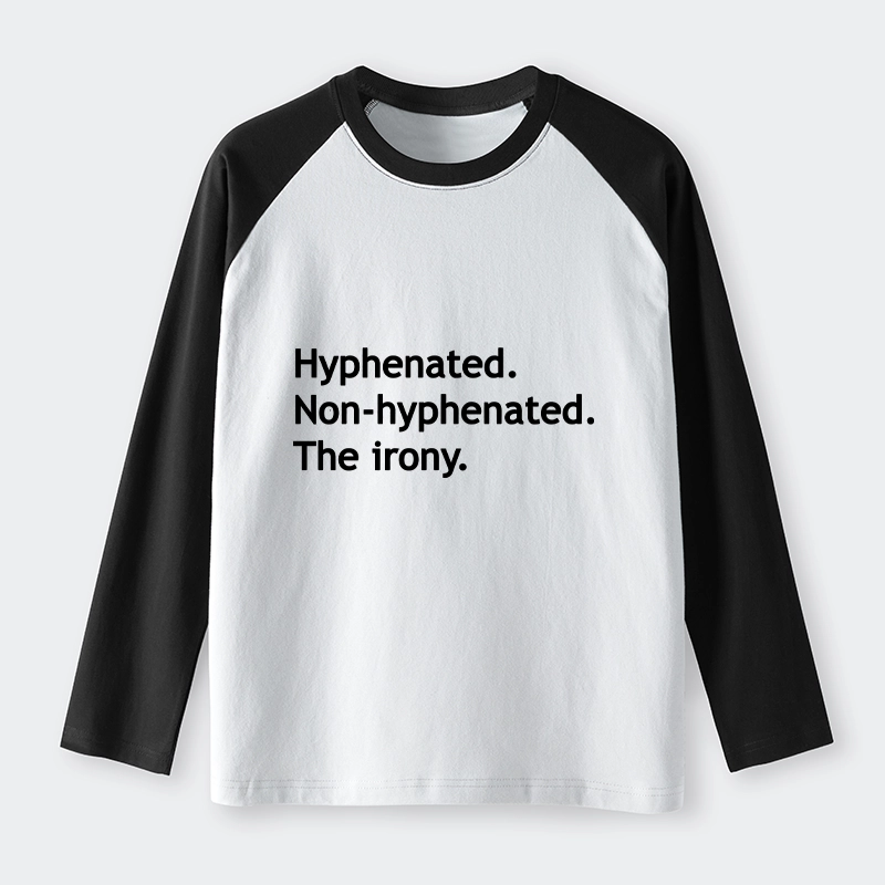 Tokyo-Tiger Hyphenated Funny Raglan Long Sleeve T-shirt