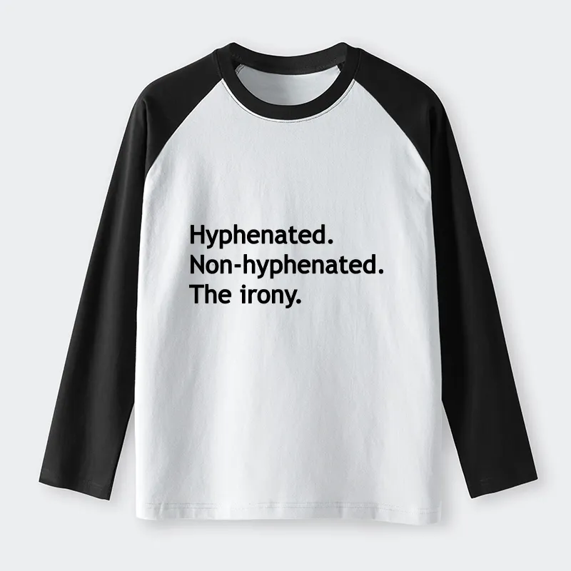 Tokyo-Tiger Hyphenated Funny Raglan Long Sleeve T-shirt