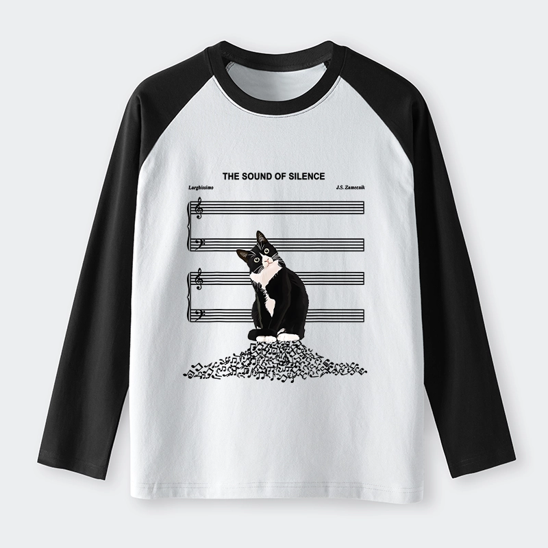 Tokyo-Tiger The Sound Of Silence Raglan Long Sleeve T-shirt