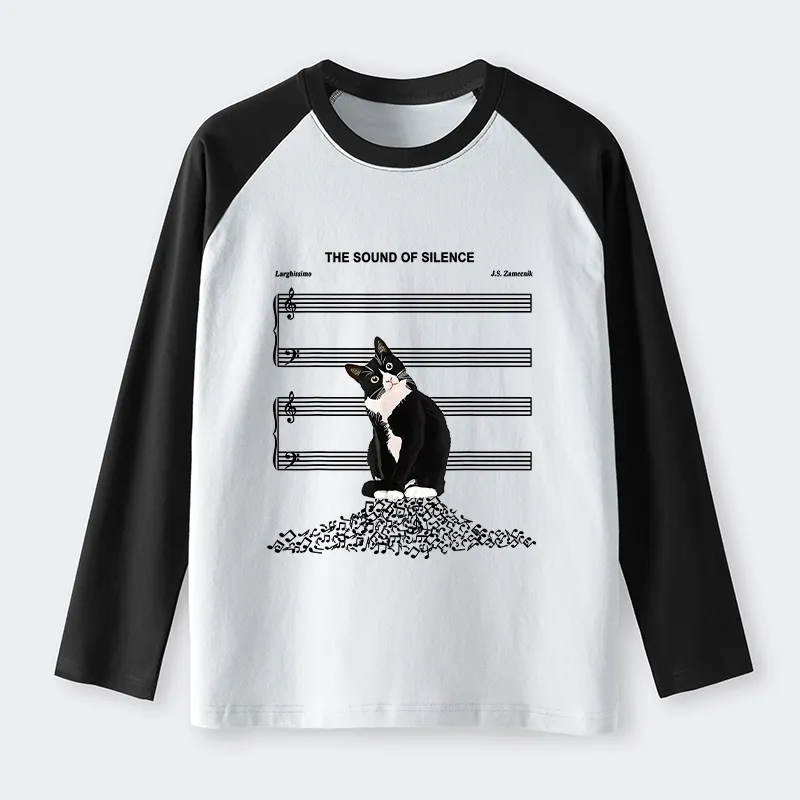 Tokyo-Tiger The Sound Of Silence Raglan Long Sleeve T-shirt