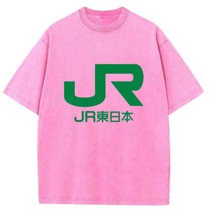 Tokyo-Tiger East Japan Railway Company Washed T-Shirt
