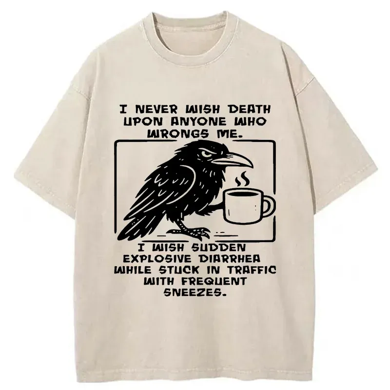 Tokyo-Tiger Curse Of The Raven Washed T-Shirt Sale