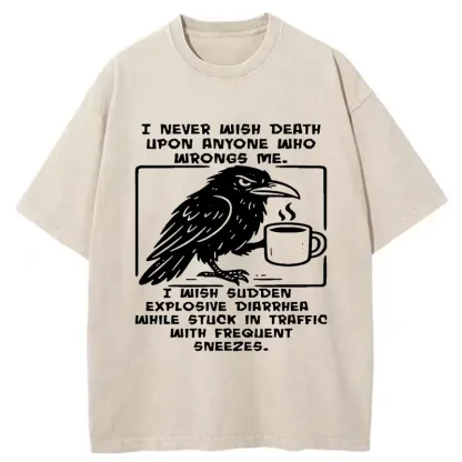 Tokyo-Tiger Curse Of The Raven Washed T-Shirt