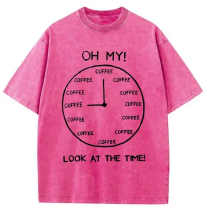 Tokyo-Tiger Coffee Time Washed T-Shirt