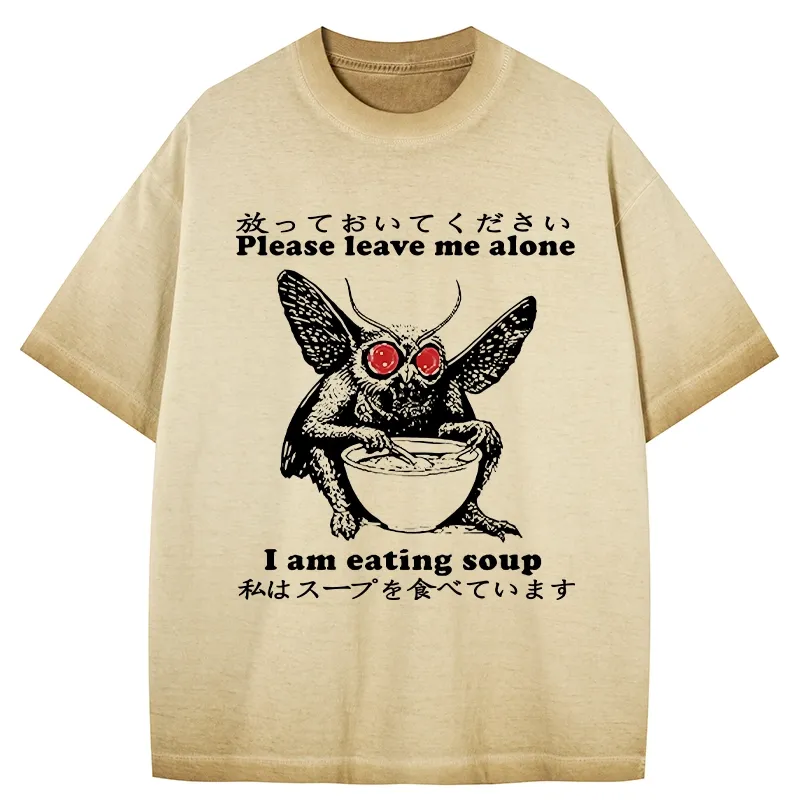 Tokyo-Tiger Don't Bother The Mothman Gradient Washed T-Shirt