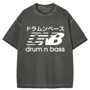 Image of Tokyo-Tiger Japanese Drum And Bass Gradient Washed T-Shirt