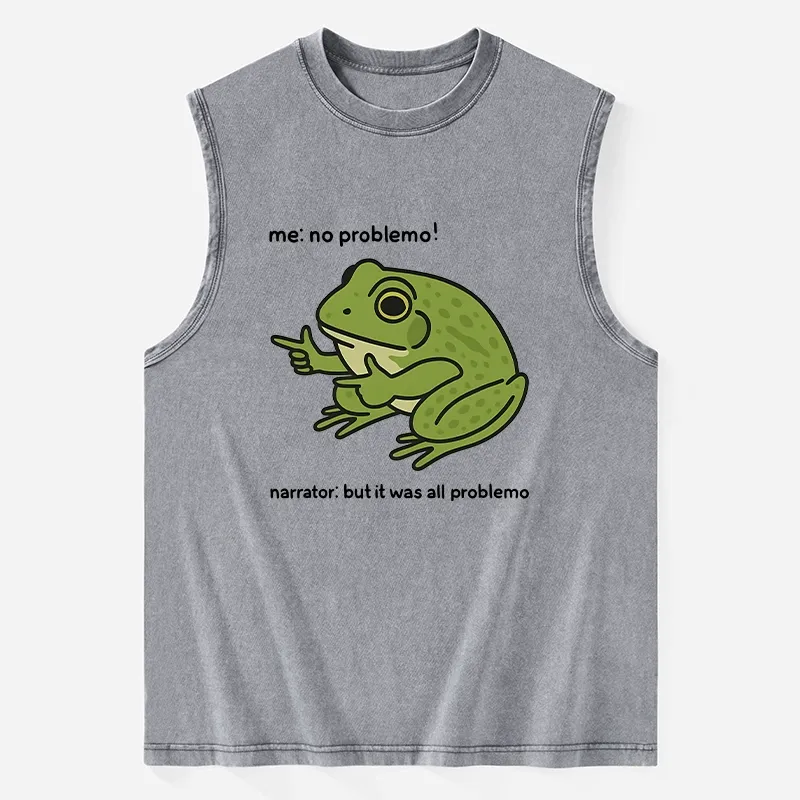 Tokyo-Tiger Stupid Frog Meme Washed Tank