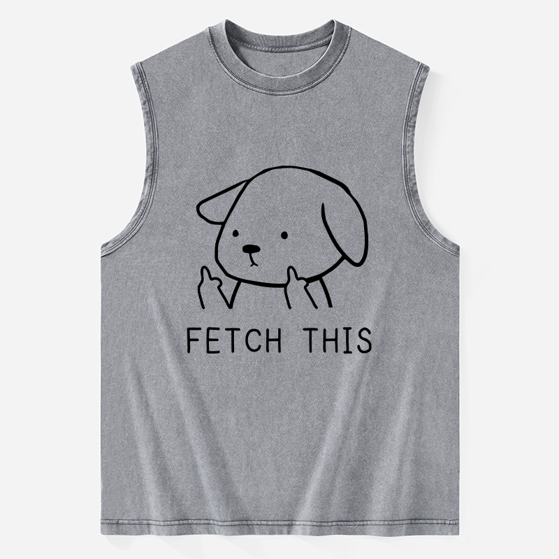 Tokyo-Tiger Fetch This Dog Washed Tank