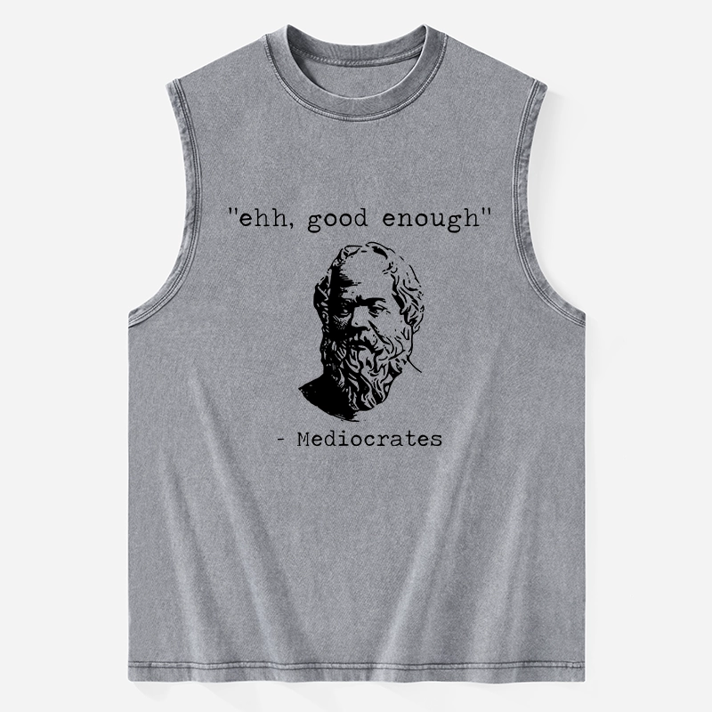 Tokyo-Tiger Mediocrates Meme Washed Tank
