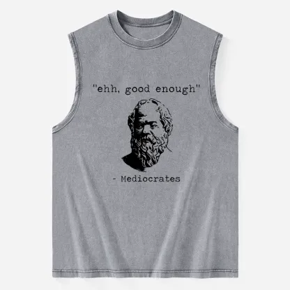 Tokyo-Tiger Mediocrates Meme Washed Tank