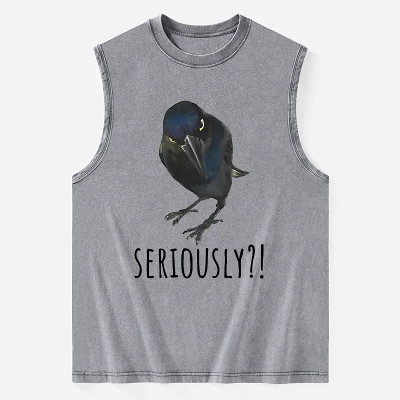 Tokyo-Tiger Raven's Question Washed Tank