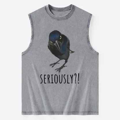 Tokyo-Tiger Raven's Question Washed Tank