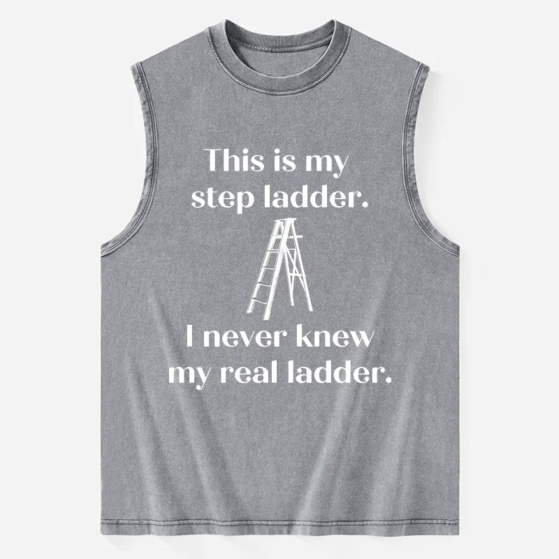 Tokyo-Tiger A Real Ladder Funny Washed Tank