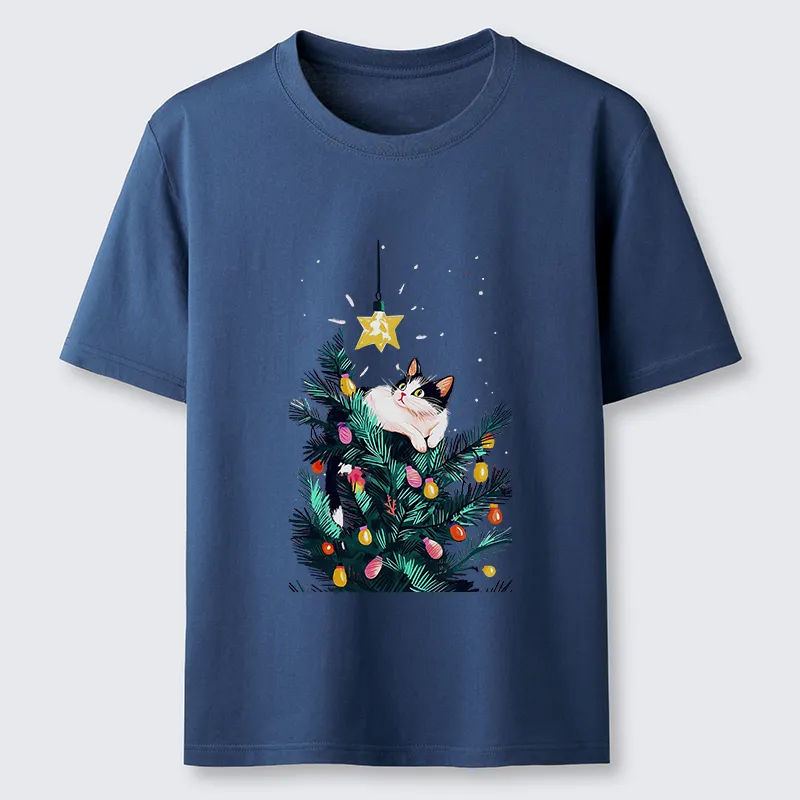 Tokyo-Tiger Cute Christmas Cat Japan Classic T-Shirt