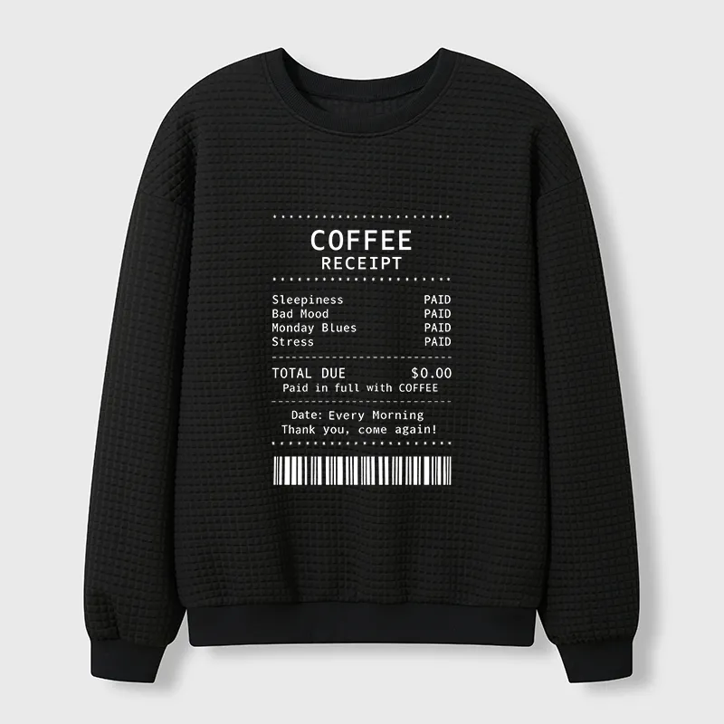 Tokyo-Tiger Coffee Bill Waffle Sweatshirt