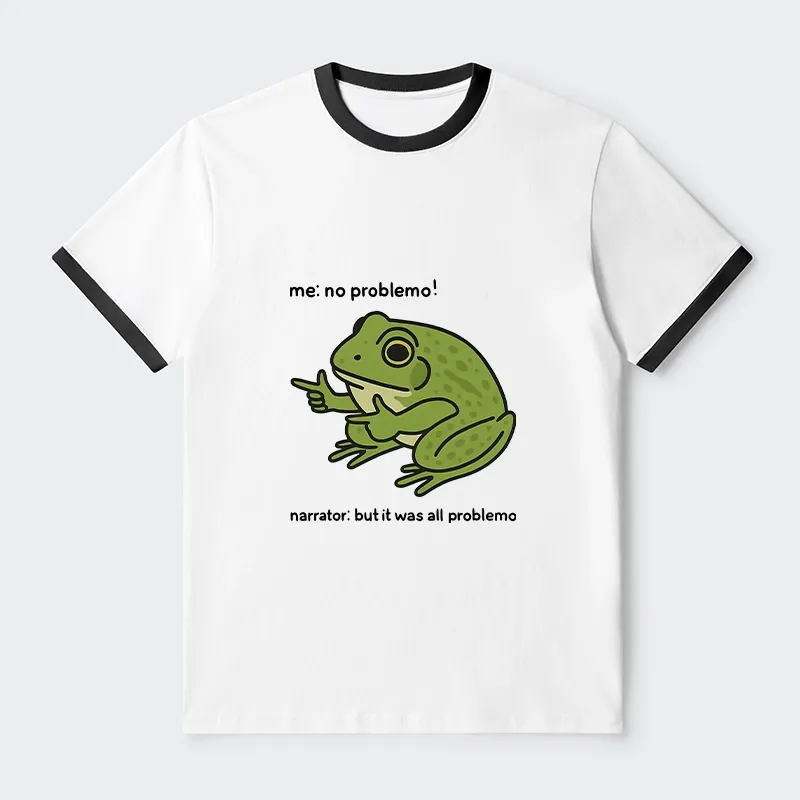 Tokyo-Tiger Stupid Frog Meme Trim T-Shirt