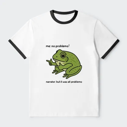 Tokyo-Tiger Stupid Frog Meme Trim T-Shirt