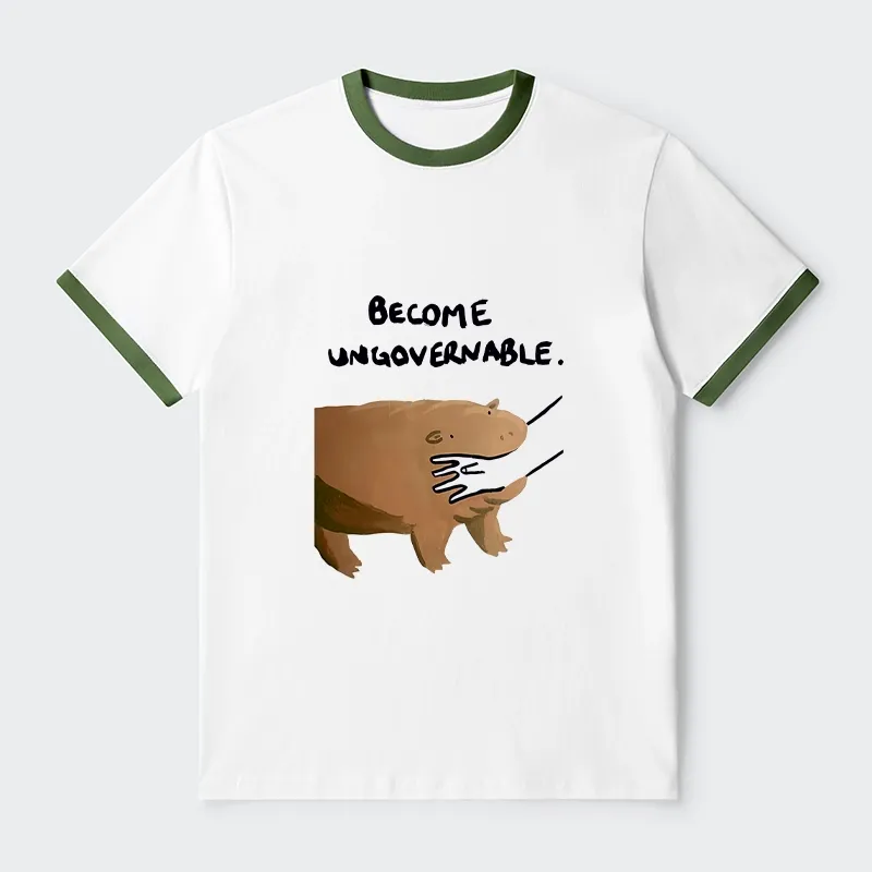 Tokyo-Tiger Moo Deng Bites Someone's Arm Trim T-Shirt