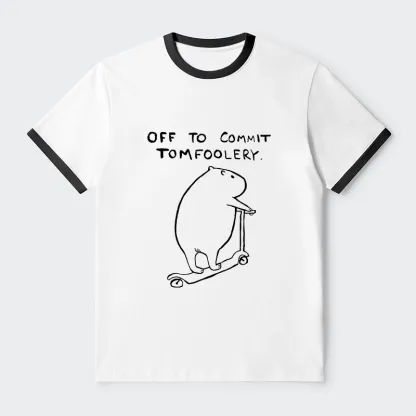 Tokyo-Tiger Capybara Is Ready To Do Something Bad Trim T-Shirt