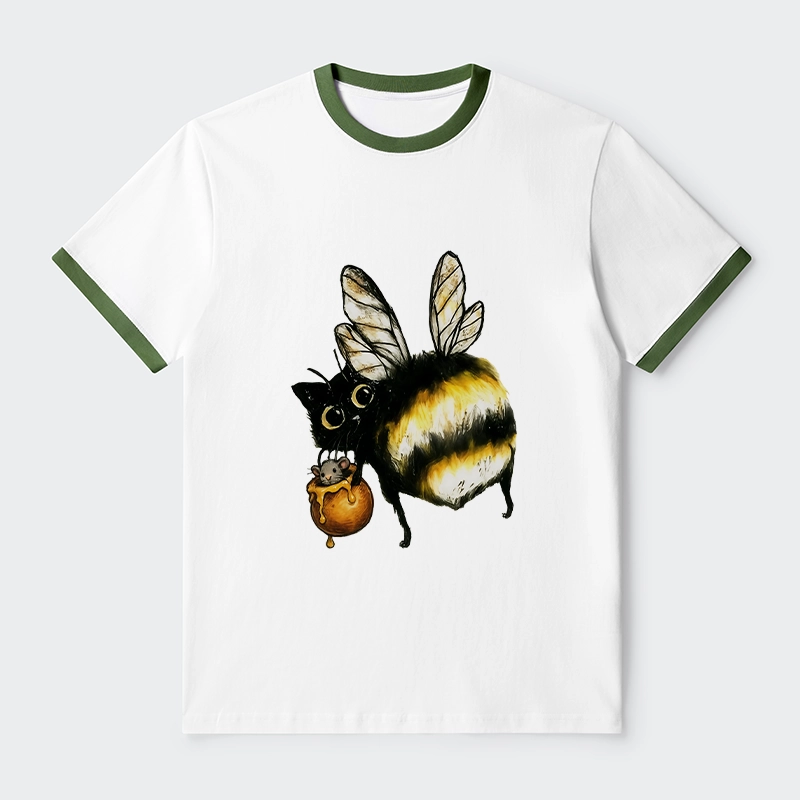 Tokyo-Tiger Cute Catbee Butt Trim T-Shirt