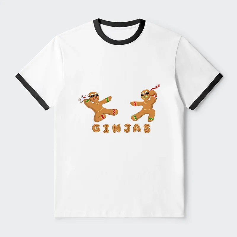 Tokyo-Tiger Gingerbread Ninja Trim T-Shirt