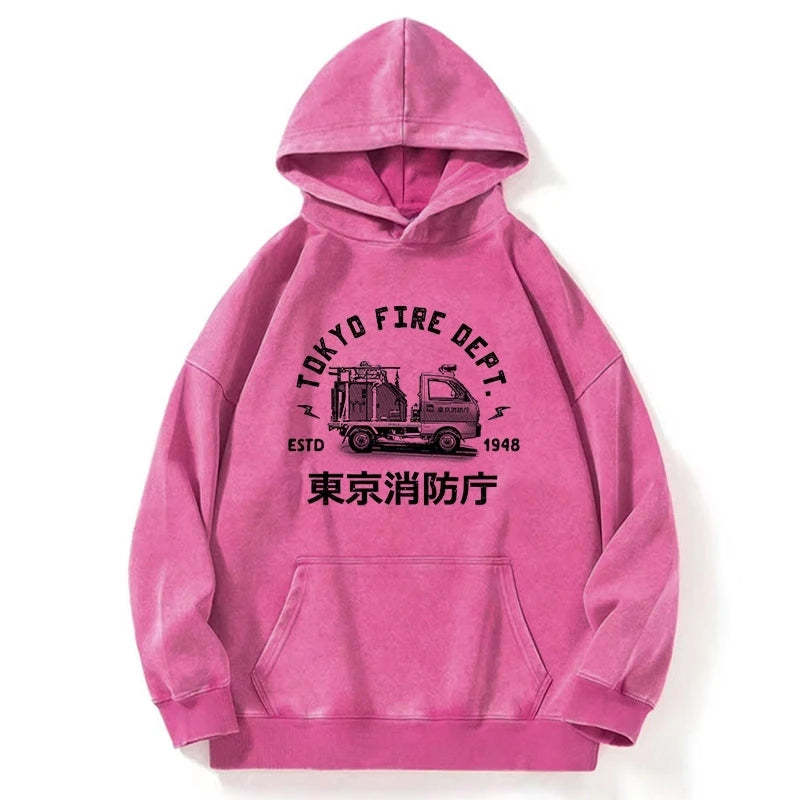 Tokyo-Tiger Tokyo Fire Dept Washed Hoodie