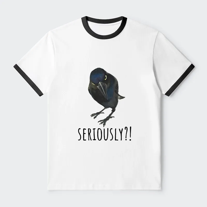 Tokyo-Tiger Raven's Question Trim T-Shirt