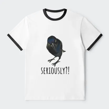 Tokyo-Tiger Raven's Question Trim T-Shirt