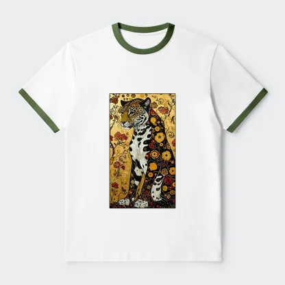 Tokyo-Tiger Magnificent Leopard Trim T-Shirt