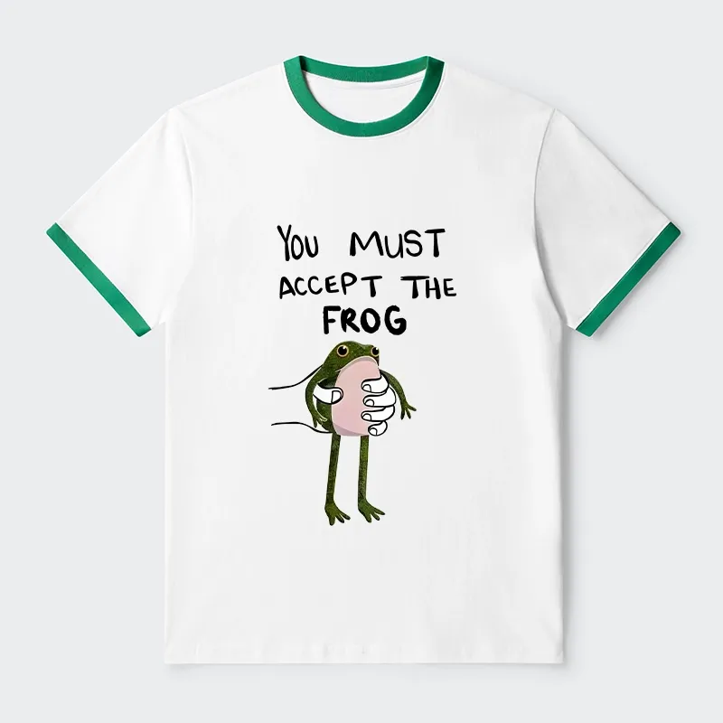 Tokyo-Tiger Accept This Frog Trim T-Shirt