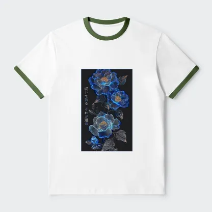 Tokyo-Tiger The Sea Of Flowers In The Darkness Trim T-Shirt