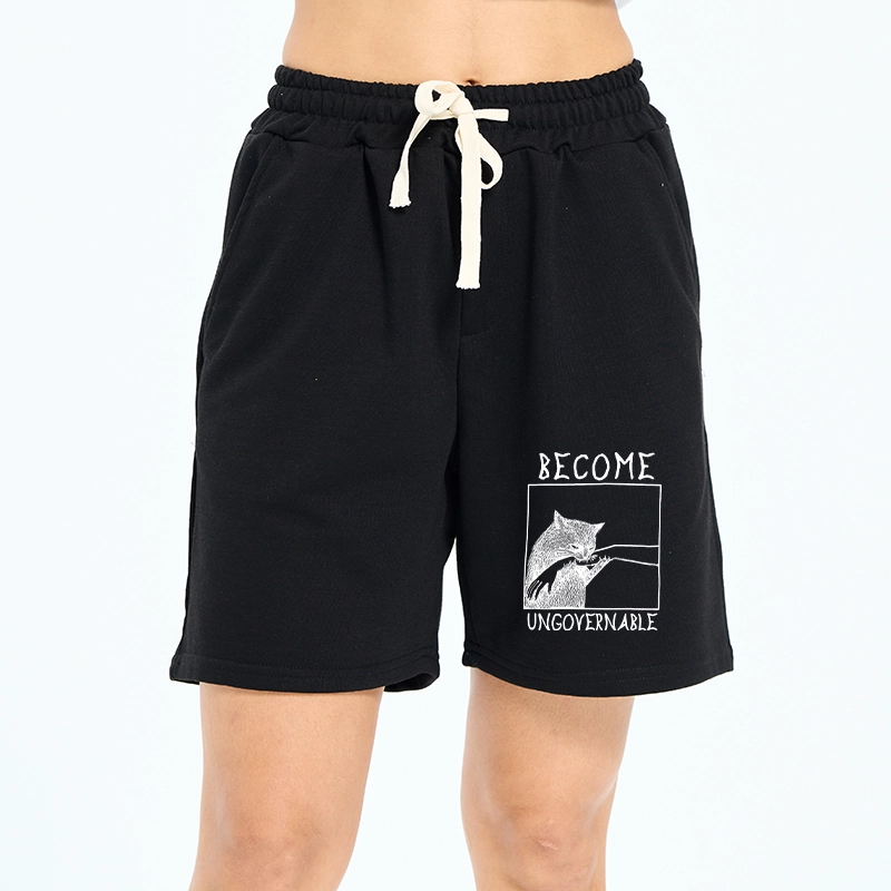 Tokyo-Tiger Cat Biting Arm Unisex Shorts