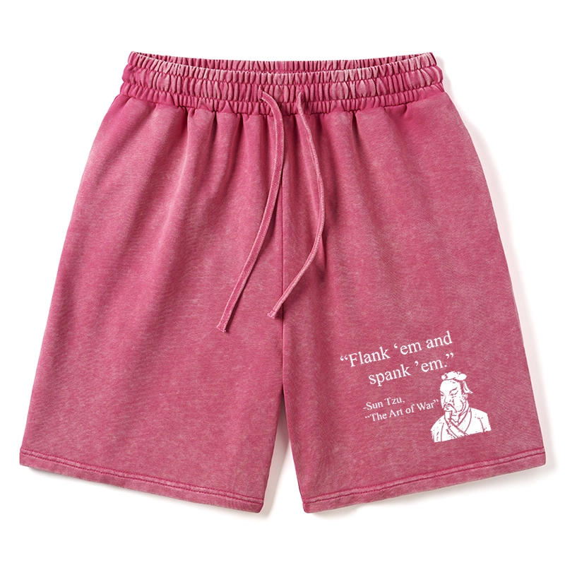 Tokyo-Tiger The Art Of War Funny Washed Shorts