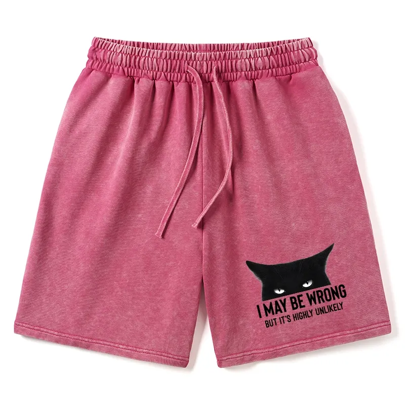 Tokyo-Tiger Cat Can Do No Wrong Washed Shorts