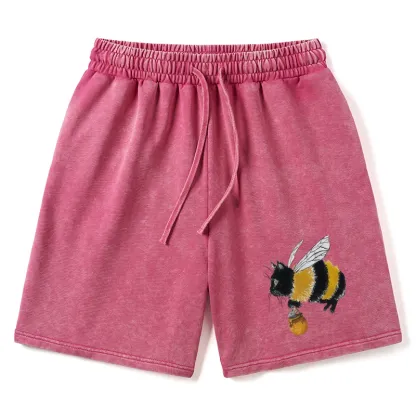 Tokyo-Tiger Catbee Funny Washed Shorts
