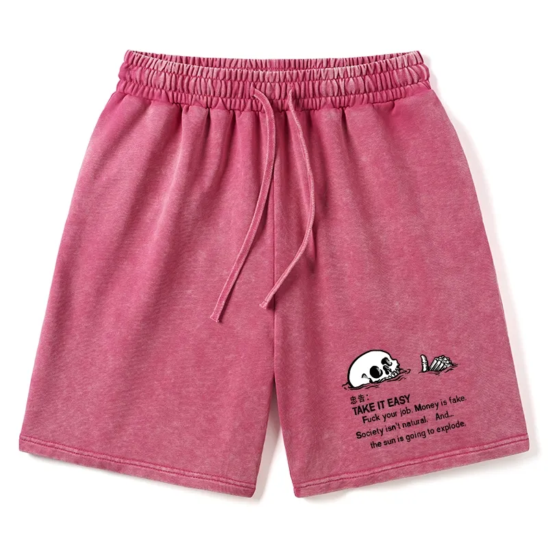 Tokyo-Tiger Skeleton Ridicule Washed Shorts Sale