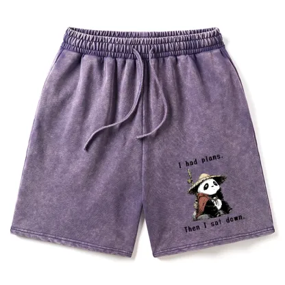 Tokyo-Tiger The Maybe Later Panda Washed Shorts