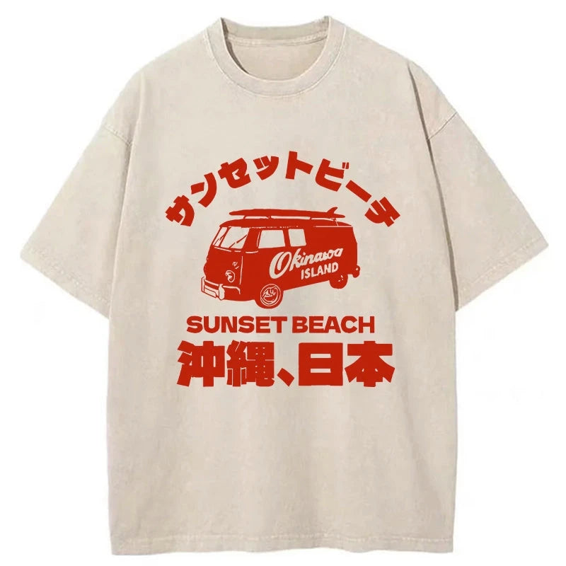 Tokyo-Tiger Okinawa Island Washed T-Shirt
