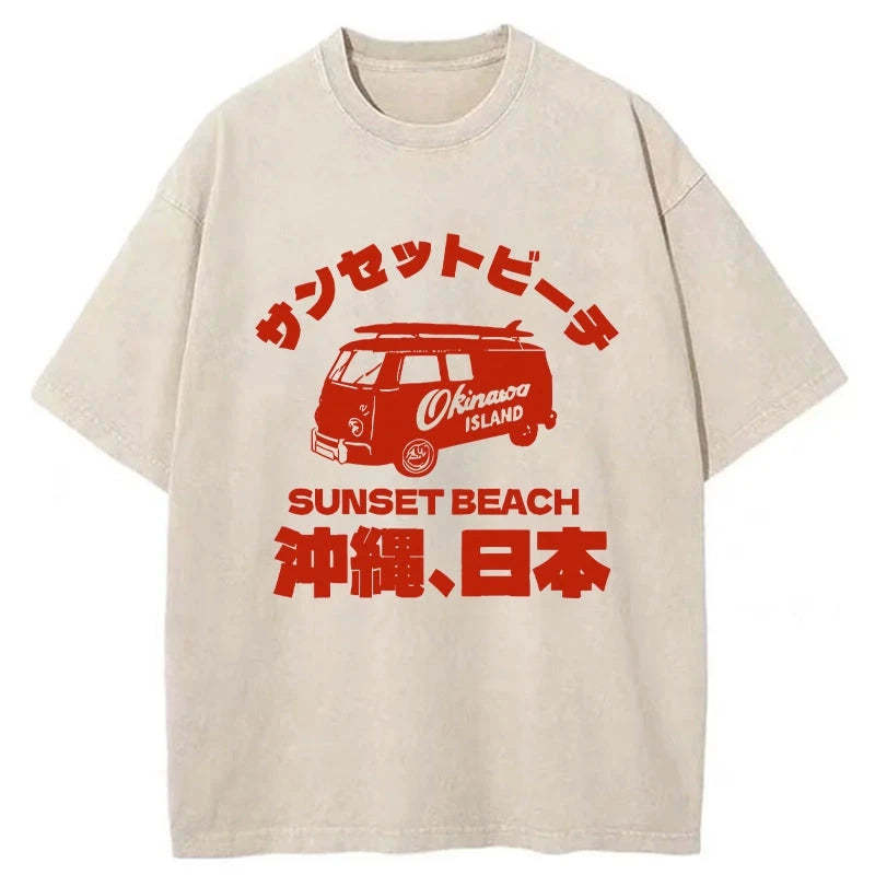 Tokyo-Tiger Okinawa Island Washed T-Shirt Sale