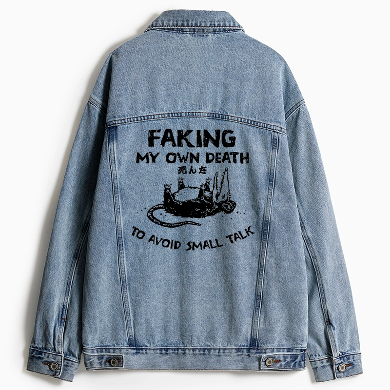 Tokyo-Tiger Avoid Conversation Jean Jacket