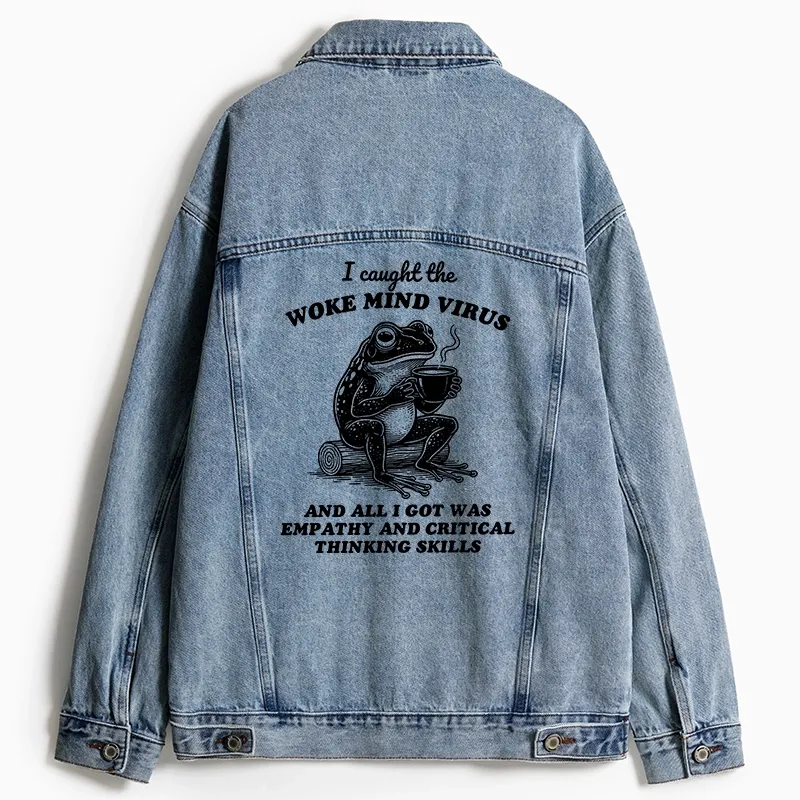 Tokyo-Tiger Awakened Thinking Virus Frog Jean Jacket